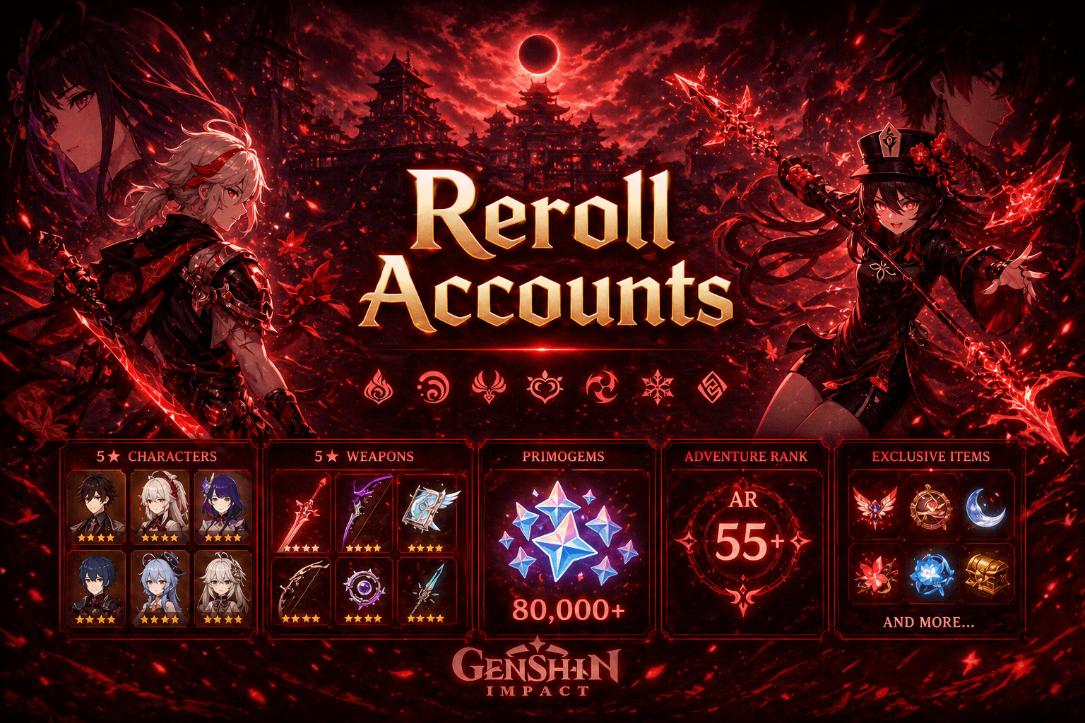 Genshin Impact Accounts